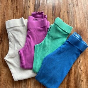 Set Mini Boden Ribbed Cotton Leggings